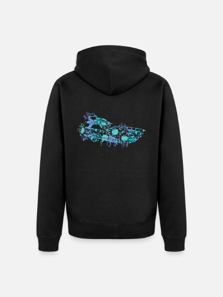 Sportboot - Unisex Premium Bio Zip Hoodie - Schwarz