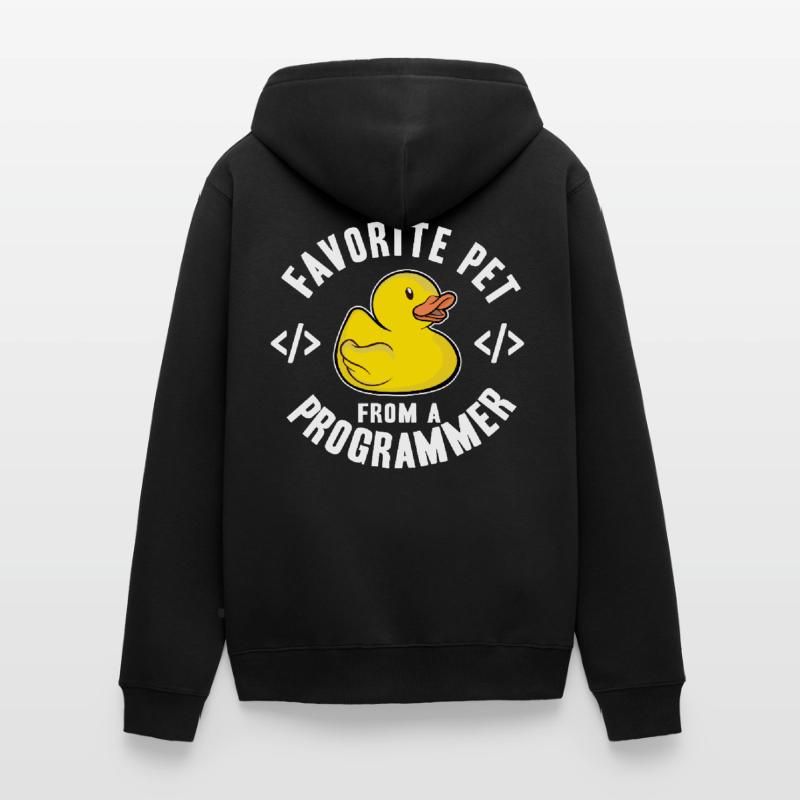Programmeurs Canard Programmation Debugging Drôle Veste à capuche bio Premium Unisexe
