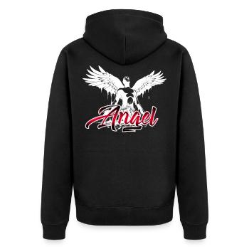 Angel - Veste à capuche bio Premium Unisexe - noir - Dos - Nico (187cm)