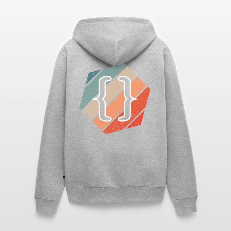 CSS Vintage Web Developer JavaScript et HTML 5 Veste à capuche bio Premium Unisexe