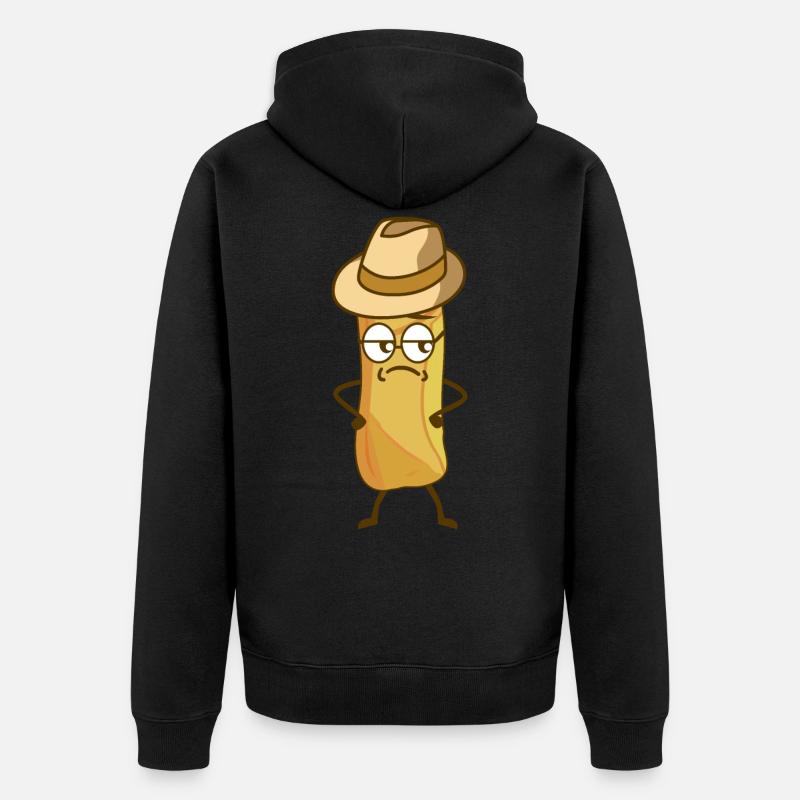 Rouleau de printemps - Veste à capuche bio Premium Unisexe - noir