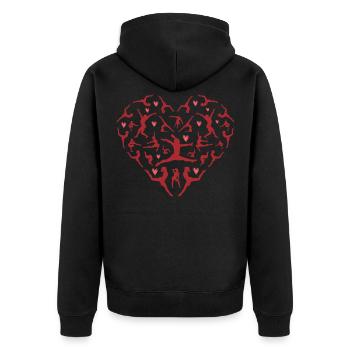 Acrobatics Gymnastic Gymnastics Coach - Unisex Premium Organic Zip Hoodie - black - Back - Nico (187cm)