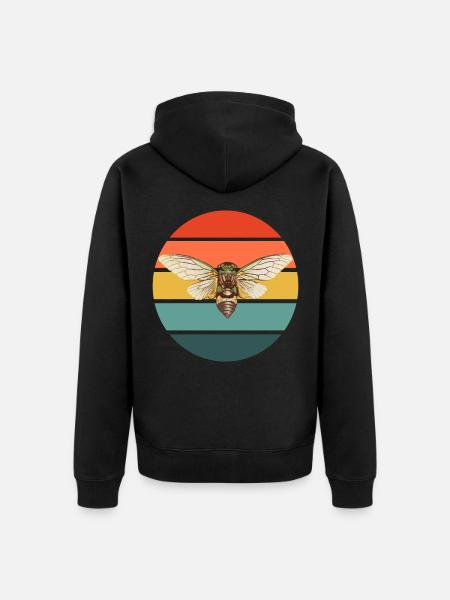 Cicada of funny insect lover - Unisex Premium Organic Zip Hoodie - 