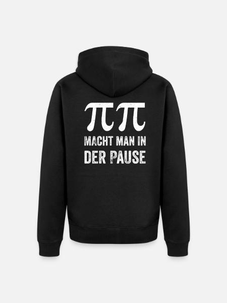 Mathelehrer Spruch Lehrer - Unisex Premium Bio Zip Hoodie - Schwarz