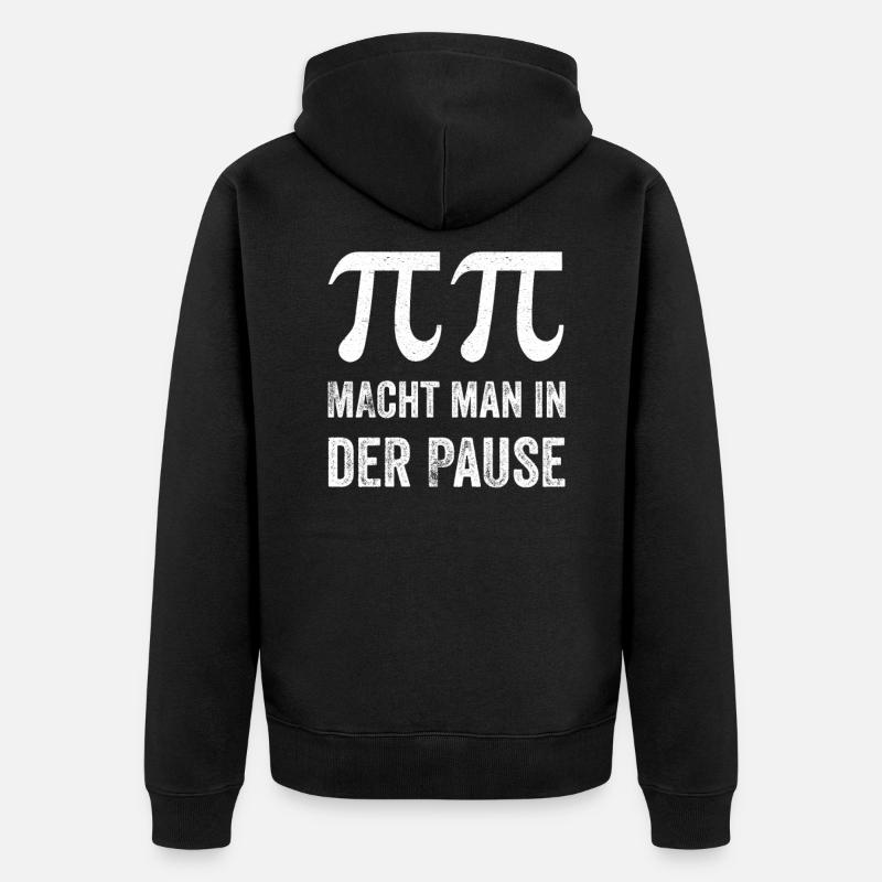 Mathelehrer Spruch Lehrer - Unisex Premium Bio Zip Hoodie - Schwarz