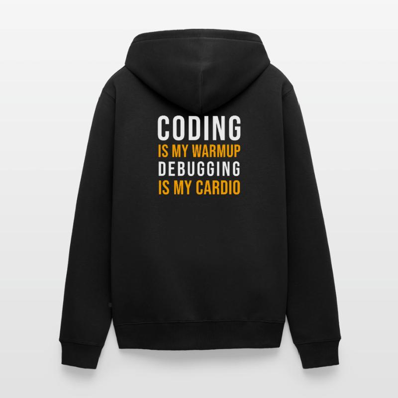 Informatiker Programmierer Coding Debugging Spruch Unisex Premium Bio Zip Hoodie