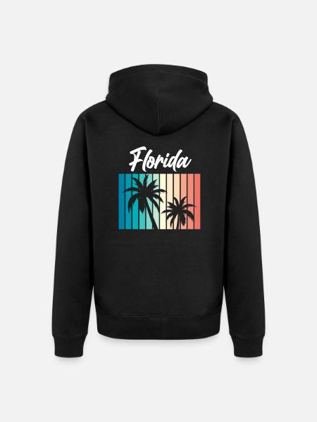 Floride - Veste à capuche bio Premium Unisexe - noir