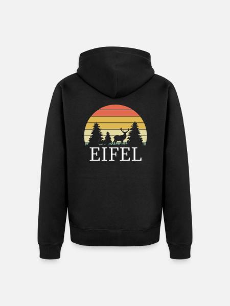 Eifel - Unisex Premium Bio Zip Hoodie - Schwarz