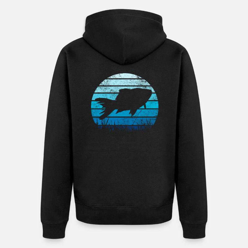 Aquarium de poissons - Veste à capuche bio Premium Unisexe - noir