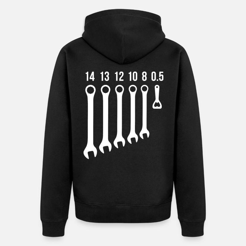 Clé mécanique Tournevis Ouvre-bière - Veste à capuche bio Premium Unisexe - undefined
