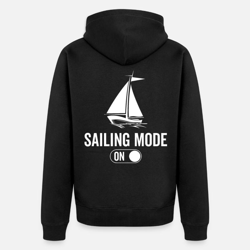 Mode voile activé - Voile voile - Veste à capuche bio Premium Unisexe - noir