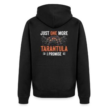 Spinnen Spinnennetz Vogelspinnen Vogelspinne - Unisex Premium Bio Zip Hoodie - Schwarz - Hinten - Nico (187cm)