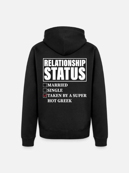 Taken from super hot Greek - Unisex Premium Organic Zip Hoodie - black