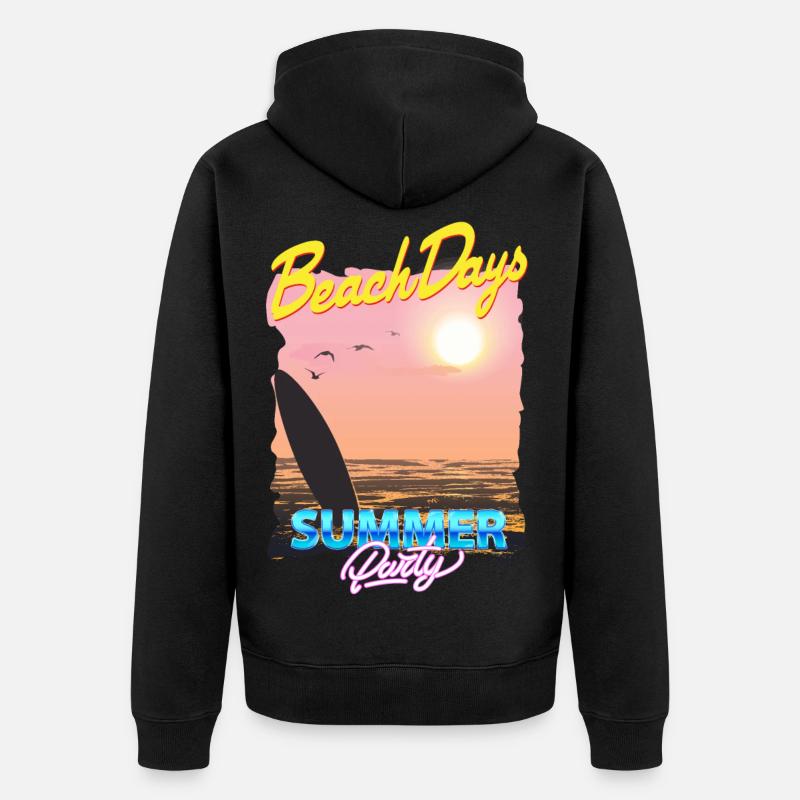 Sommerfest - Unisex Premium Bio Zip Hoodie - Schwarz
