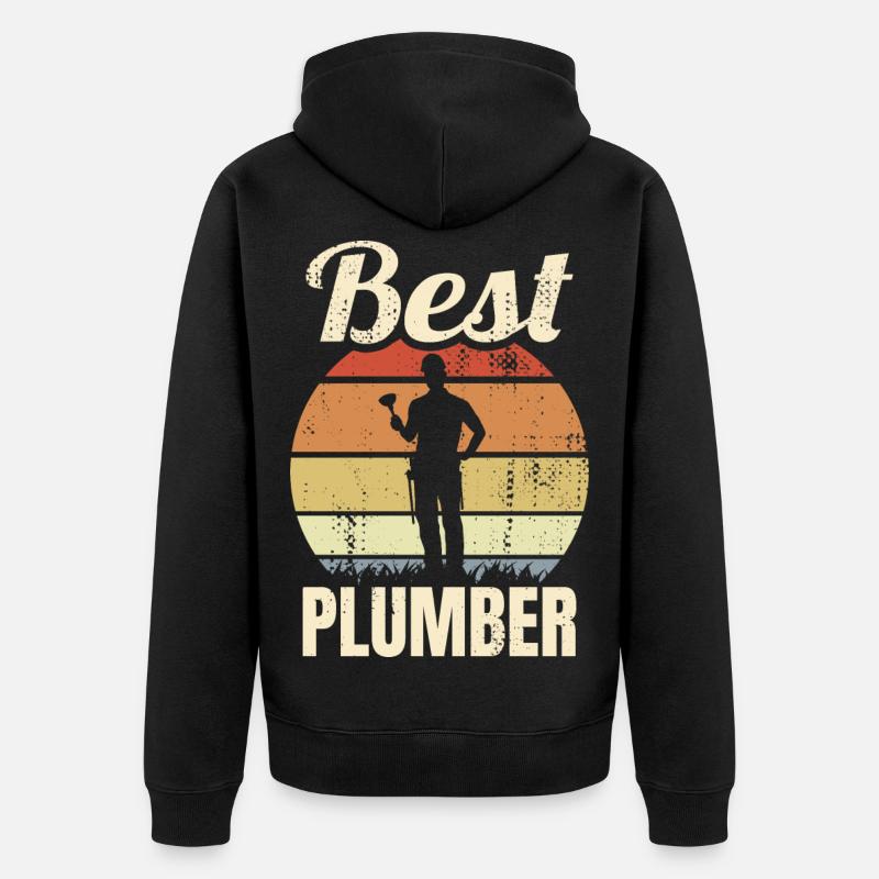 Meilleur plombier - Veste à capuche bio Premium Unisexe - noir