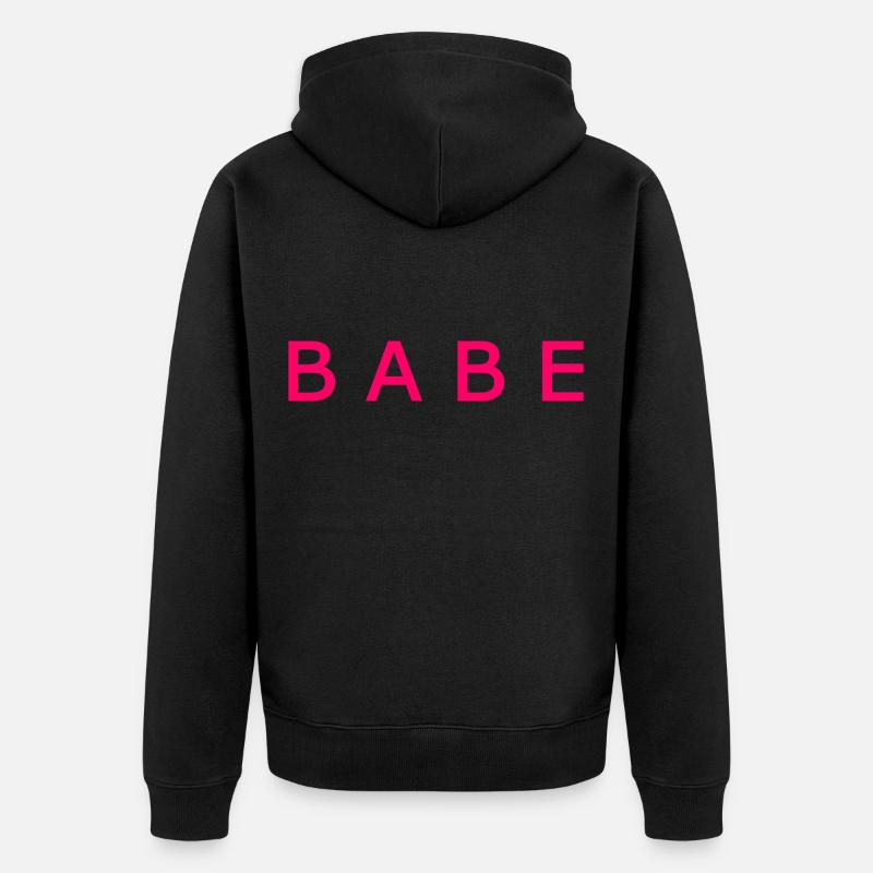 Babe - Veste à capuche bio Premium Unisexe - noir