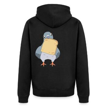 Pigeon Race Pigeon Pigeons - Veste à capuche bio Premium Unisexe - noir - Dos - Nico (187cm)