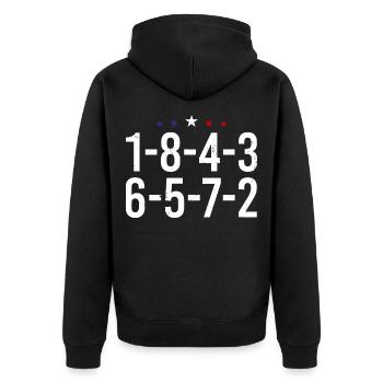 18436572 mécanicien pour moteurs V8 Cadeau - Veste à capuche bio Premium Unisexe - noir - Dos - Nico (187cm)