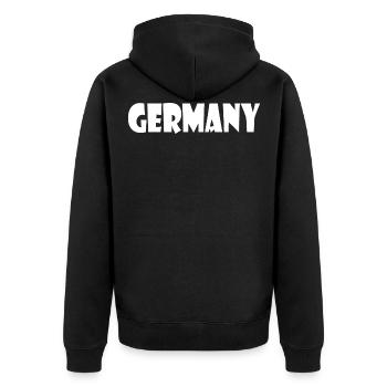 Allemagne - Allemagne - Veste à capuche bio Premium Unisexe - noir - Dos - Nico (187cm)