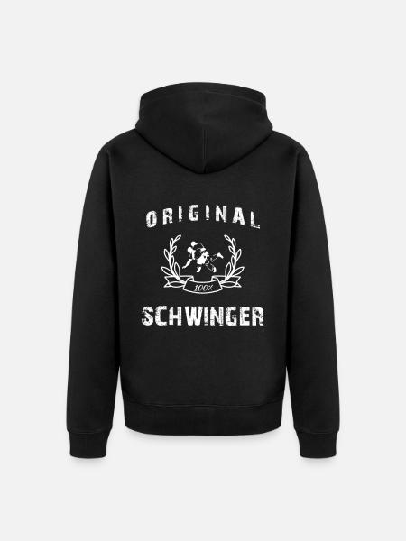 Original 100% Schwinger! 1.0 - Unisex Premium Bio Zip Hoodie - Schwarz
