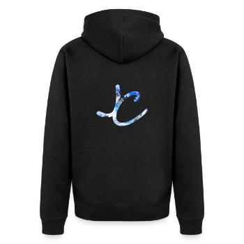 JC - Veste à capuche bio Premium Unisexe - noir - Dos - Nico (187cm)