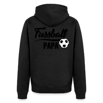 Football Daddy 1- Football Daddy - Veste à capuche bio Premium Unisexe - noir - Dos - Nico (187cm)