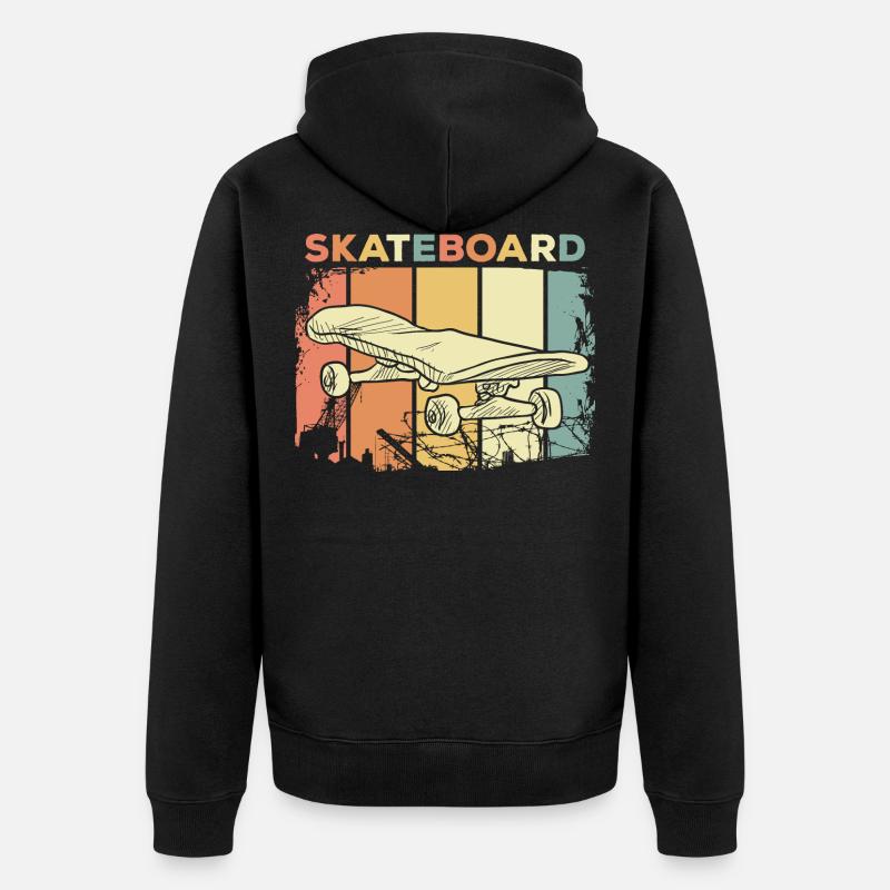 Skateboard - Veste à capuche bio Premium Unisexe - noir