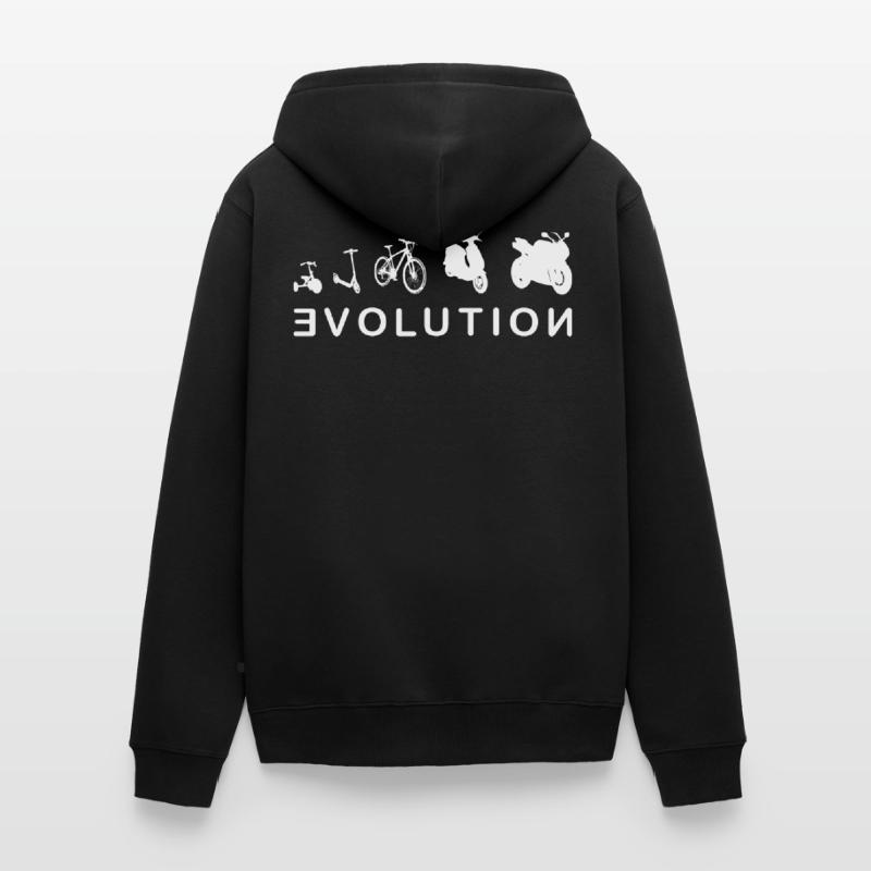 Evolution Biker 2- Evolution d'un Biker 2.0 Veste à capuche bio Premium Unisexe