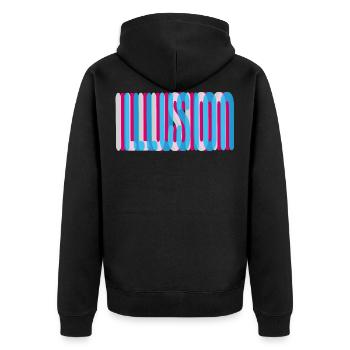 98 Illusion - Veste à capuche bio Premium Unisexe - noir - Dos - Nico (187cm)