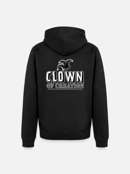 Clown of Creation - Unisex Premium Organic Zip Hoodie - black