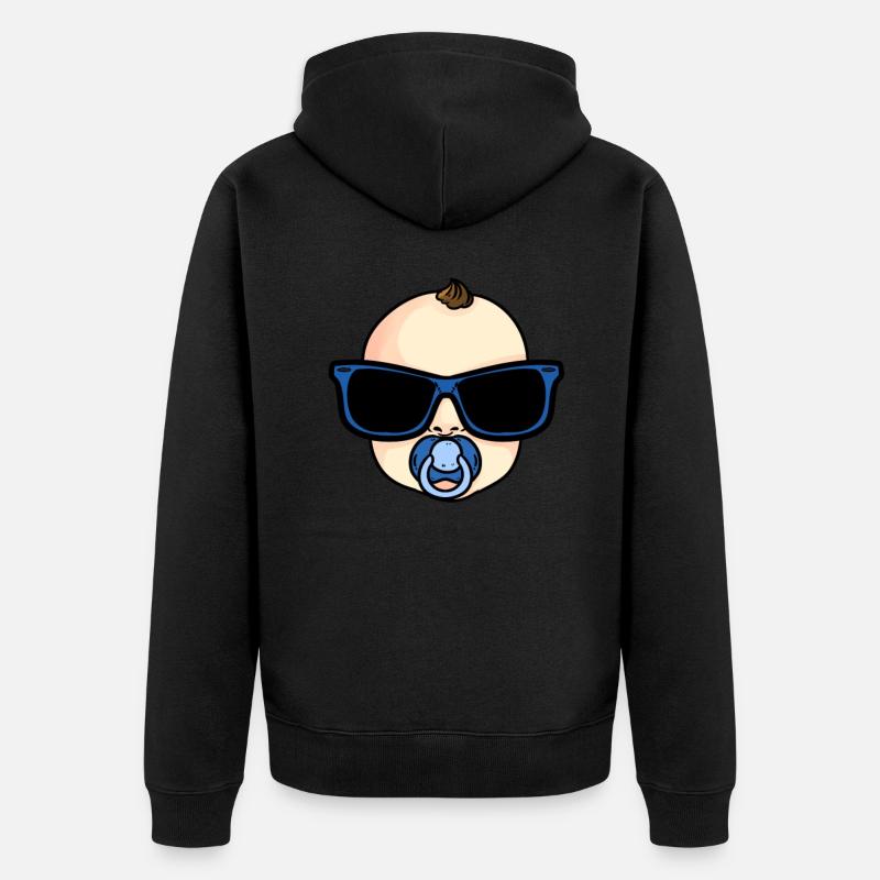 Bébé cool - Veste à capuche bio Premium Unisexe - noir