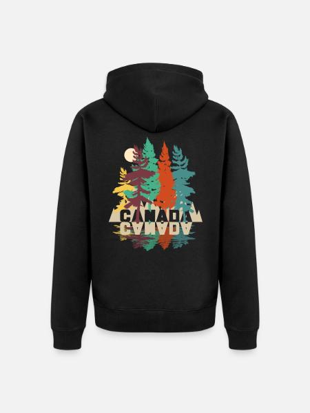 Canada - Unisex Premium Organic Zip Hoodie - black