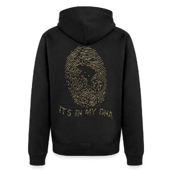 Vélo it s in my DNA - Veste à capuche bio Premium Unisexe - noir - Dos - Nico (187cm)