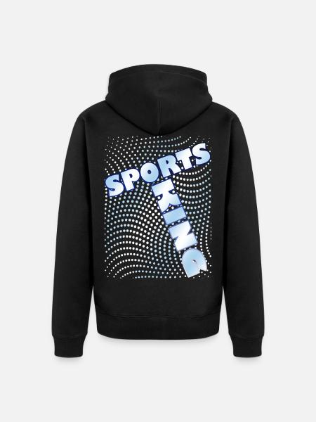 Sports - Unisex Premium Organic Zip Hoodie - black