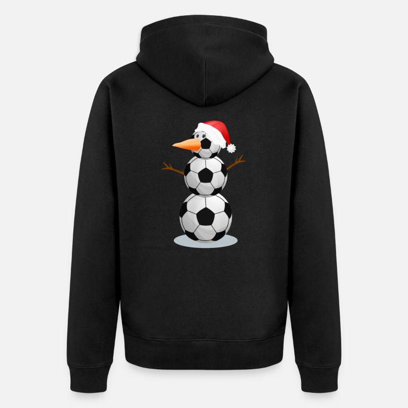 Bonhomme de neige - Veste à capuche bio Premium Unisexe - noir