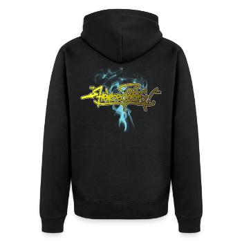 Heisenberg - Unisex Premium Bio Zip Hoodie - Schwarz - Hinten - Nico (187cm)