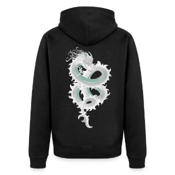 Dragons - Veste à capuche bio Premium Unisexe - noir - Dos - Nico (187cm)
