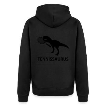 Tennis, tennisman, tennis - Veste à capuche bio Premium Unisexe - noir - Dos - Nico (187cm)
