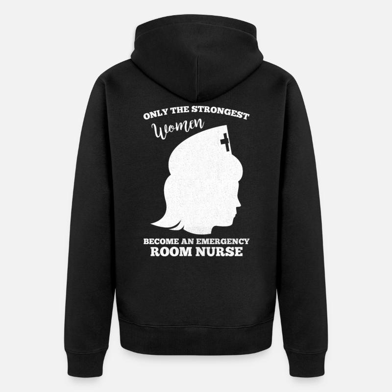 Urgences Infirmière infirmiere - Veste à capuche bio Premium Unisexe - noir