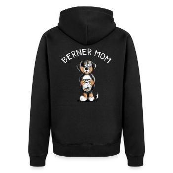 Berner Sennenhund Mama - Veste à capuche bio Premium Unisexe - noir - Dos - Nico (187cm)