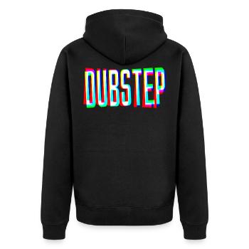 Cadeau DJ Dubstep Techno Raver Headbanger - Veste à capuche bio Premium Unisexe - noir - Dos - Nico (187cm)