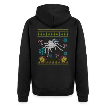 Tarentule Noël - Veste à capuche bio Premium Unisexe - noir - Dos - Nico (187cm)