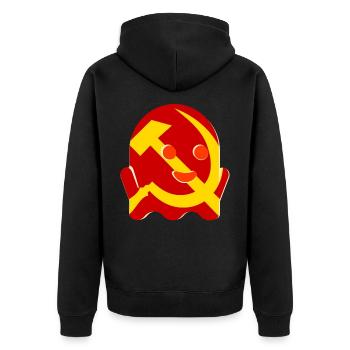 Cadeau fantôme du communisme - Veste à capuche bio Premium Unisexe - noir - Dos - Nico (187cm)