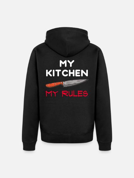 Cooking - Cook - Kitchen - Chef - Unisex Premium Organic Zip Hoodie - black