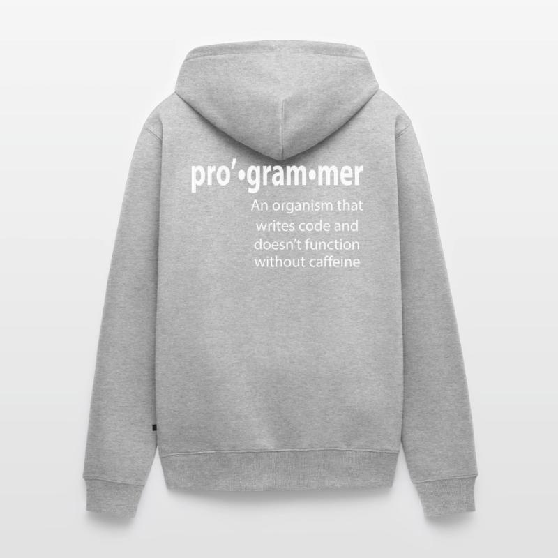 Programmer - Coder - Hacker - IT Unisex Premium Organic Zip Hoodie