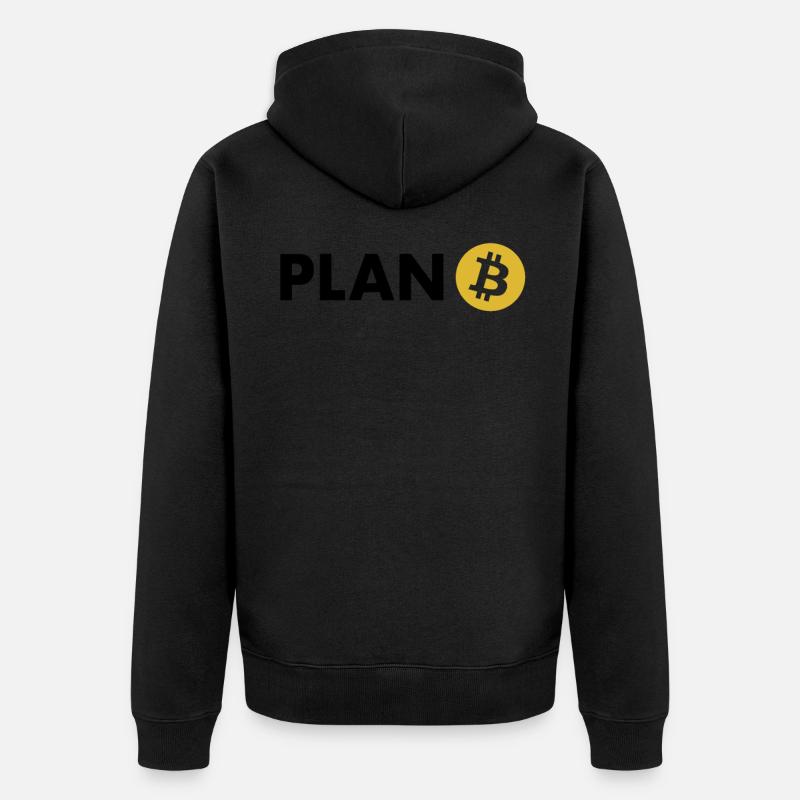 Plan Crypto-monnaies Bitcoin - Acheter Bitcoin - Veste à capuche bio Premium Unisexe - noir
