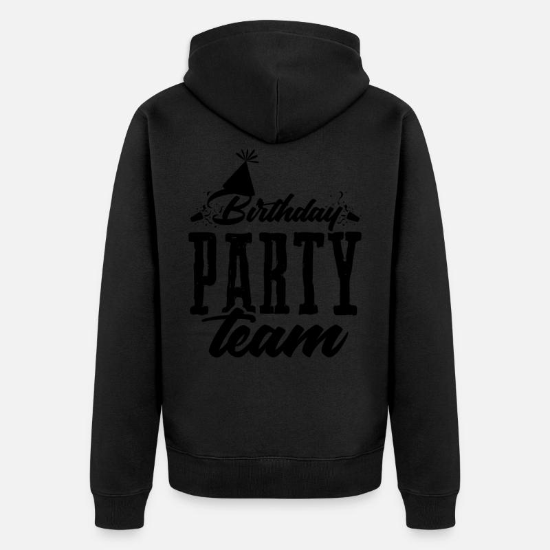 Fête d’anniversaire équipe - Veste à capuche bio Premium Unisexe - noir