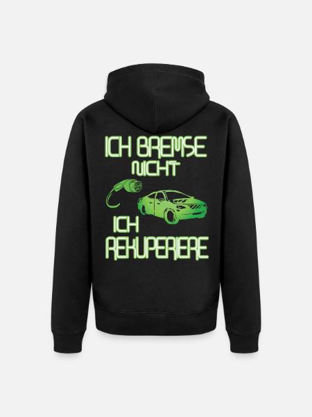 Rekuperation - Unisex Premium Bio Zip Hoodie - Schwarz