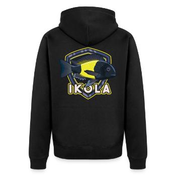 Tropheus Cichlid Tanganyika Cichlide Ikola - Veste à capuche bio Premium Unisexe - noir - Dos - Nico (187cm)