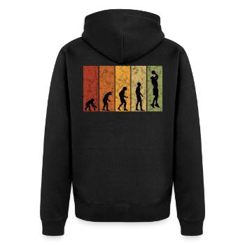 Basketteur basketteur - Veste à capuche bio Premium Unisexe - noir - Dos - Nico (187cm)